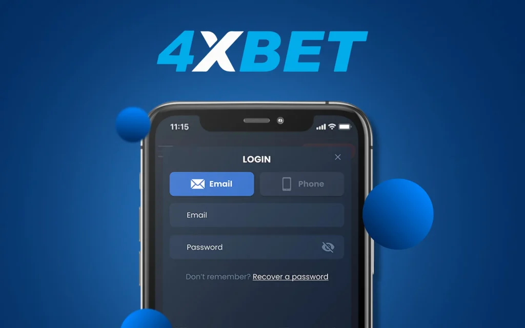 4x Bet Sign-in via mobile